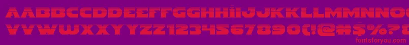 Indigodemonhalf Font – Red Fonts on Purple Background