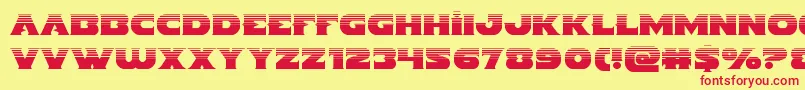 Indigodemonhalf Font – Red Fonts on Yellow Background