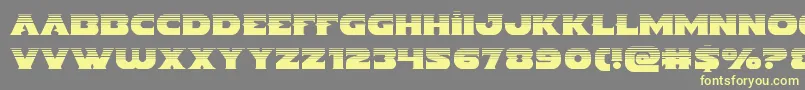 Indigodemonhalf Font – Yellow Fonts on Gray Background