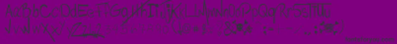 Philomeneephrem Font – Black Fonts on Purple Background