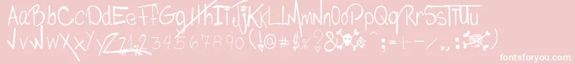Philomeneephrem Font – White Fonts on Pink Background