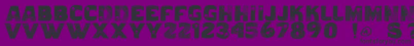 Vtkscaveirada Font – Black Fonts on Purple Background