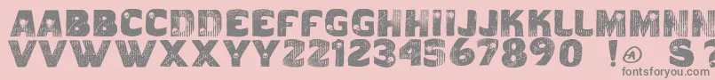 Vtkscaveirada Font – Gray Fonts on Pink Background