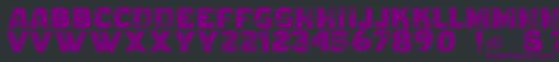 Vtkscaveirada Font – Purple Fonts on Black Background