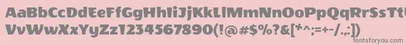 Шрифт WendyoneRegular – серые шрифты на розовом фоне