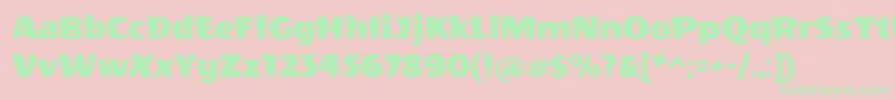 fuente WendyoneRegular – Fuentes Verdes Sobre Fondo Rosa