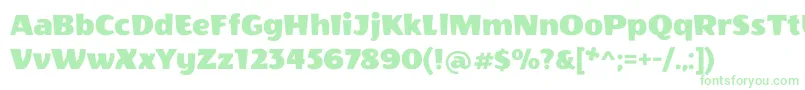 WendyoneRegular-fontti – vihreät fontit