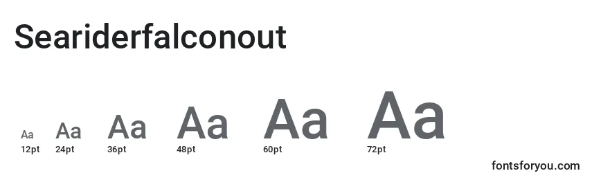 Размеры шрифта Seariderfalconout