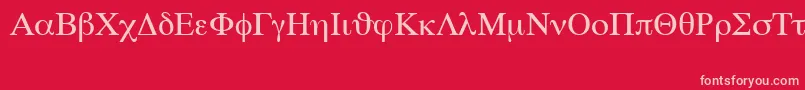 SymbolSetSwa Font – Pink Fonts on Red Background