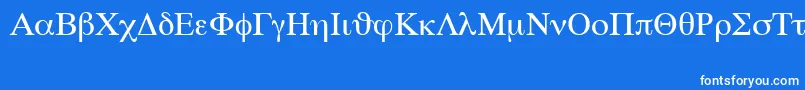 SymbolSetSwa Font – White Fonts on Blue Background