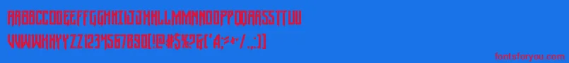Wintersolsticecond Font – Red Fonts on Blue Background