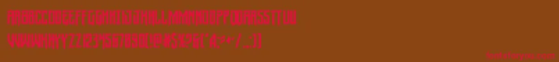 Wintersolsticecond Font – Red Fonts on Brown Background