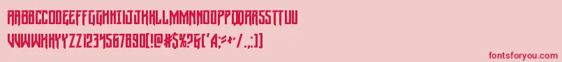Wintersolsticecond Font – Red Fonts on Pink Background