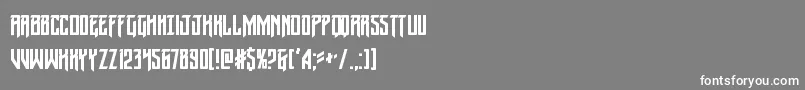 Wintersolsticecond Font – White Fonts on Gray Background