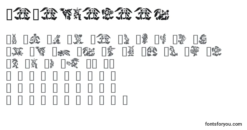 Fuente GeVelveteen - alfabeto, números, caracteres especiales
