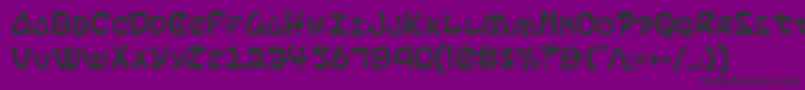 EphesianCondensed Font – Black Fonts on Purple Background