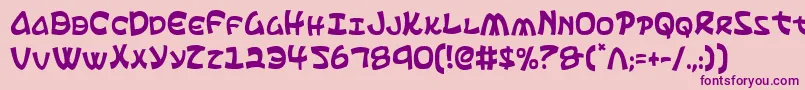 EphesianCondensed Font – Purple Fonts on Pink Background