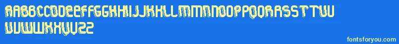 RocknFluid Font – Yellow Fonts on Blue Background