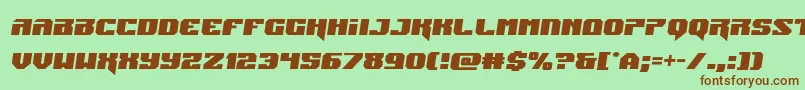 Jumperssemital Font – Brown Fonts on Green Background