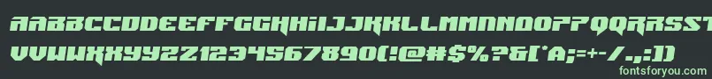 Jumperssemital Font – Green Fonts on Black Background