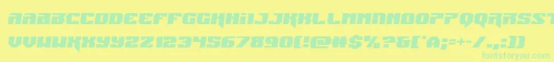 Jumperssemital Font – Green Fonts on Yellow Background