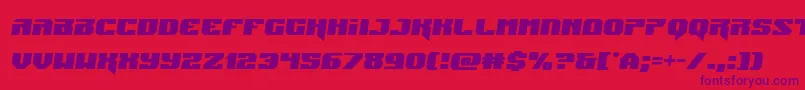 Jumperssemital Font – Purple Fonts on Red Background