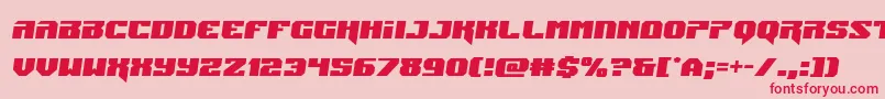 Jumperssemital Font – Red Fonts on Pink Background