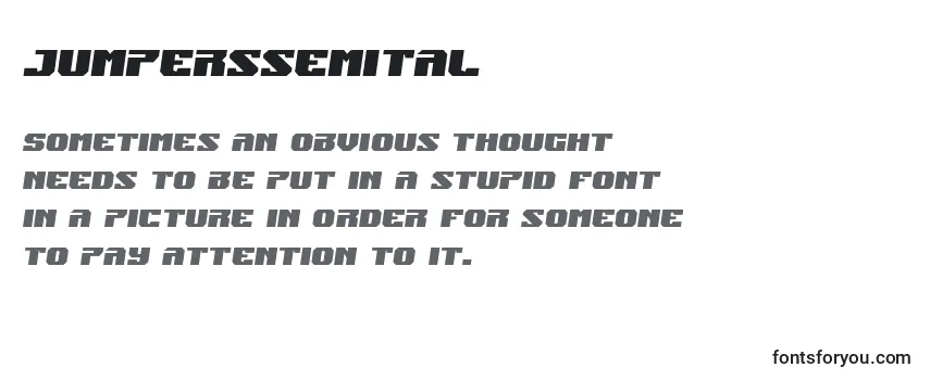 Review of the Jumperssemital Font