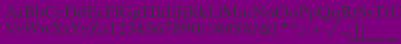 Aggaler Font – Black Fonts on Purple Background