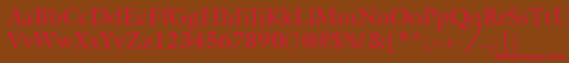 Aggaler Font – Red Fonts on Brown Background