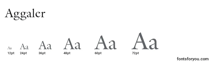 Размеры шрифта Aggaler