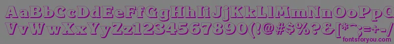 Kroneshadow Font – Purple Fonts on Gray Background