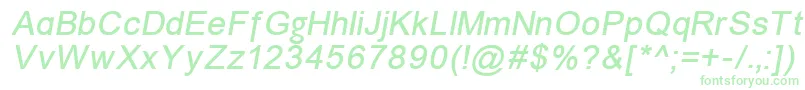 Unmaci Font – Green Fonts on White Background