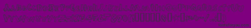 BurnstownDam Font – Black Fonts on Purple Background