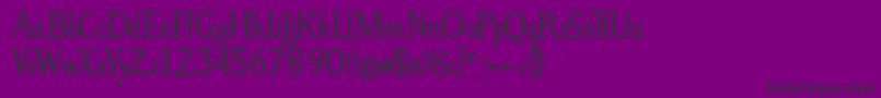 LitosScriptBold Font – Black Fonts on Purple Background