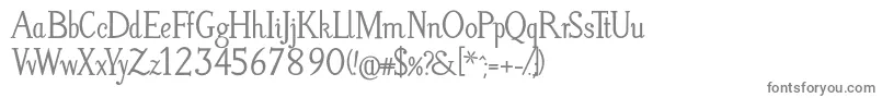 フォントLitosScriptBold – 灰色のフォント