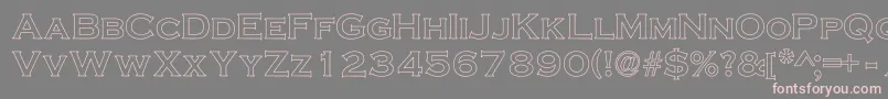 CripseHollow Font – Pink Fonts on Gray Background