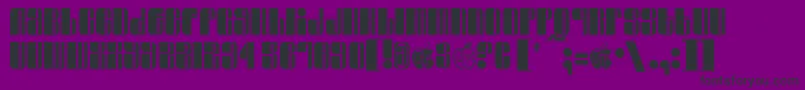 Swinger Font – Black Fonts on Purple Background