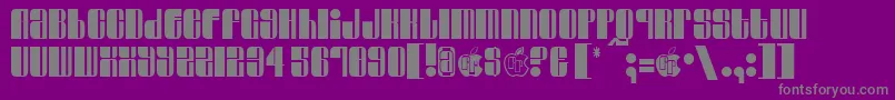 Swinger Font – Gray Fonts on Purple Background