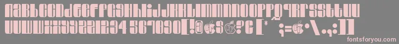 Police Swinger – polices roses sur fond gris