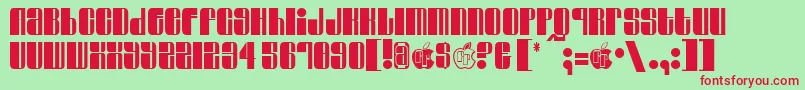 Swinger Font – Red Fonts on Green Background