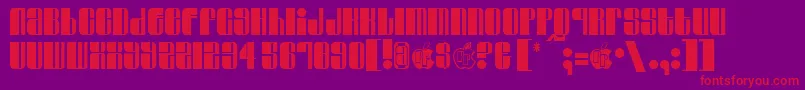 フォントSwinger – 紫の背景に赤い文字