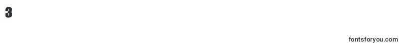 フォントCarbonblockink – フォント数字3