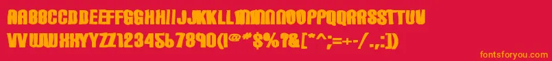More about Carbonblockink Font Carbonblockink Font – Orange Fonts on Red Background