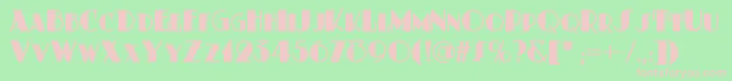 Dustyrosenf Font – Pink Fonts on Green Background