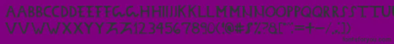 Daciandonarium Font – Black Fonts on Purple Background