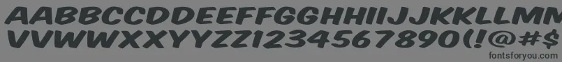 Vtcsupermarketsaledisplay Font – Black Fonts on Gray Background