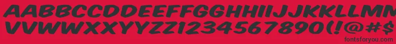 Vtcsupermarketsaledisplay Font – Black Fonts on Red Background
