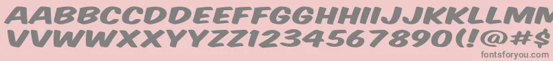 Vtcsupermarketsaledisplay Font – Gray Fonts on Pink Background