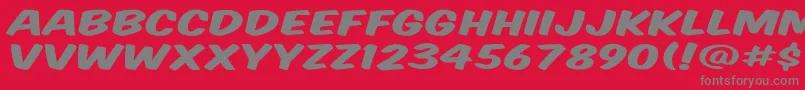 Vtcsupermarketsaledisplay Font – Gray Fonts on Red Background